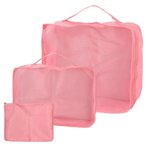 Picture of LUGGAGE PACKING STORAGE SET PINK 3PCS